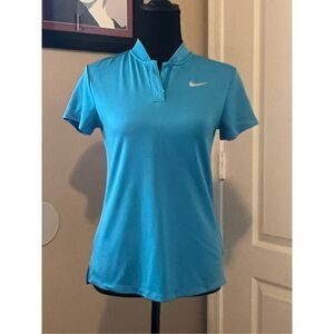 Nike Golf Dri-FIT blue women's polo shirt